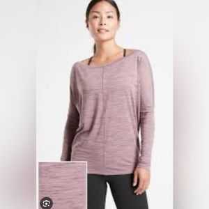 Athleta Flow Top Essence Space Dye